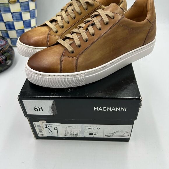 Men's Magnanni  leather sneakers size 7, made in Portugal - Picture 4 of 9